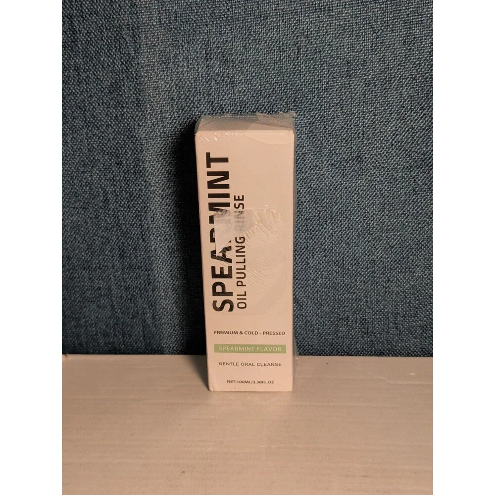 NEW Spearmint Oil Pulling Rinse 100ml | Cold-Pressed Coconut Oil Mouthwash